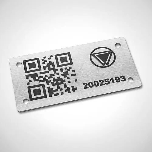 MOHN GmbH Inventarschild aus Edelstahl Typ INS-G – Originalaufnahme