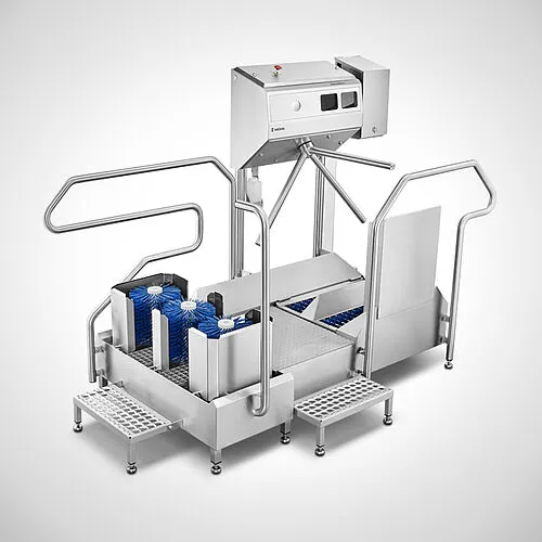 MOHN GmbH Hygieneschleuse Typ Combiclean-Control Highline – Originalaufnahme