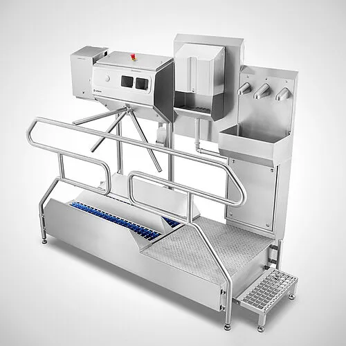 MOHN GmbH Hygieneschleuse Typ Check-In-Station III Highline – Originalaufnahme