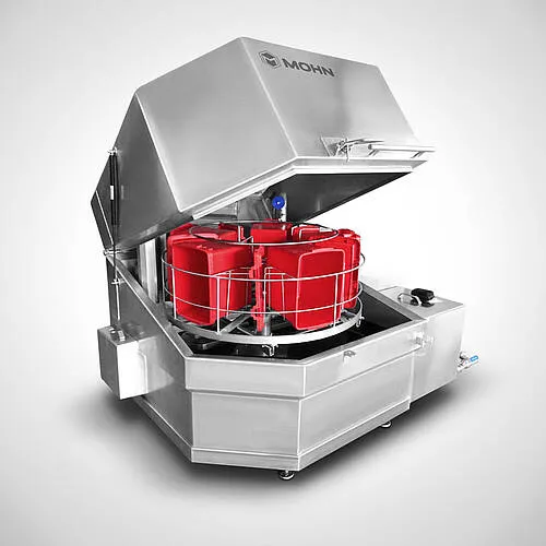 MOHN GmbH Dreh-Wechselkorb-Waschanlage Typ DWWA-Highline – Originalaufnahme