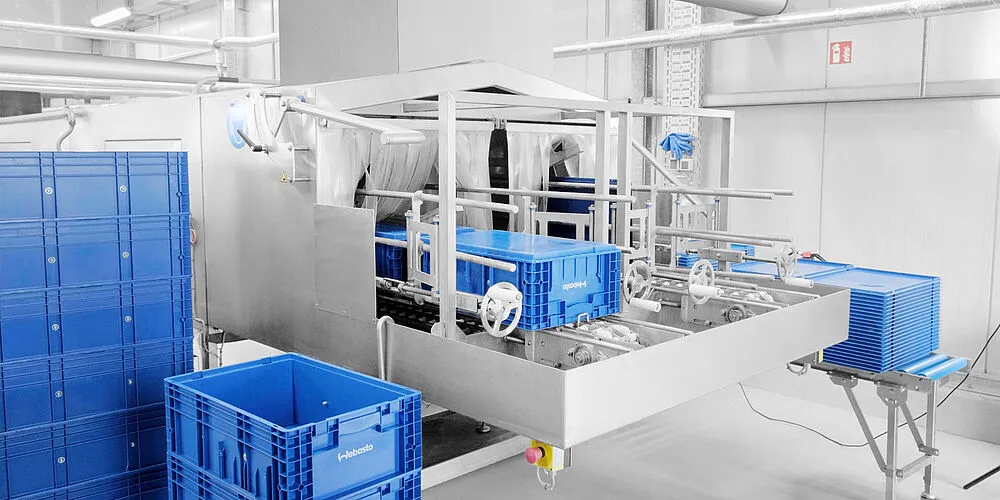MOHN GmbH KLT-Behälterwaschanlage Typ DLWA KLT-Highline – Originalaufnahme