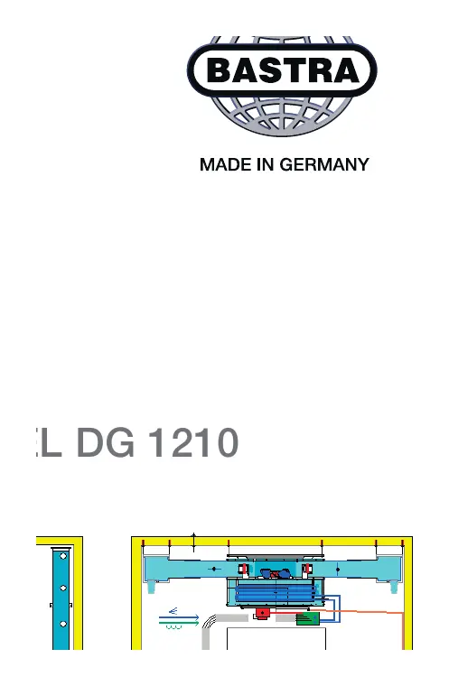 BASTRA Klima-Deckengerät DG 1210 – Originalabbildung aus der Produktunterlage