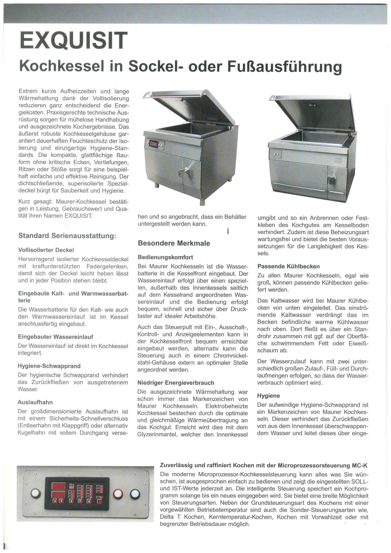 MAURER EXQUISIT FKS 4000 – Originalabbildung aus der Bestandsliste