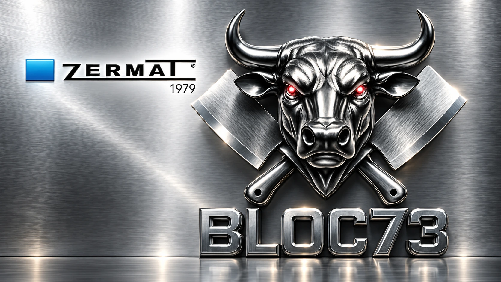 ZERMAT und BLOC73 auf Edelstahl