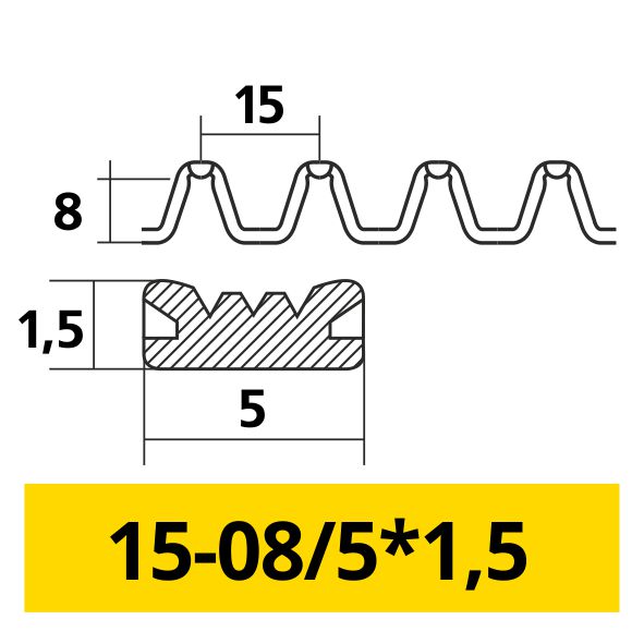 Continuous Clip 15-08/5×1,5 – Originalabbildung